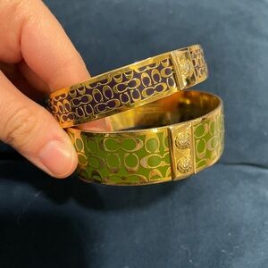 Coach Gold Bangle Bracelets